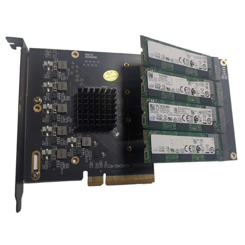 Imagem -03 - Pcie para M.2 Nvme 2280 Ssd Suporta Discos Soft Raid Array Expansion Card sem Driver Asm2824 High Control Chip Drop Shipping