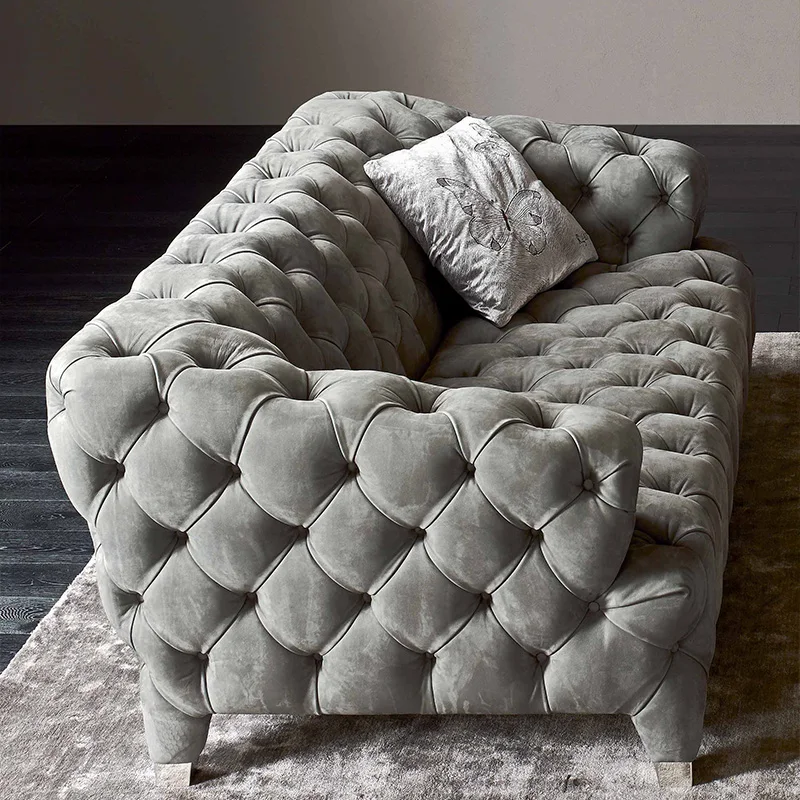 Small furniture modern living room luxury sofa 3-seat leather sofa