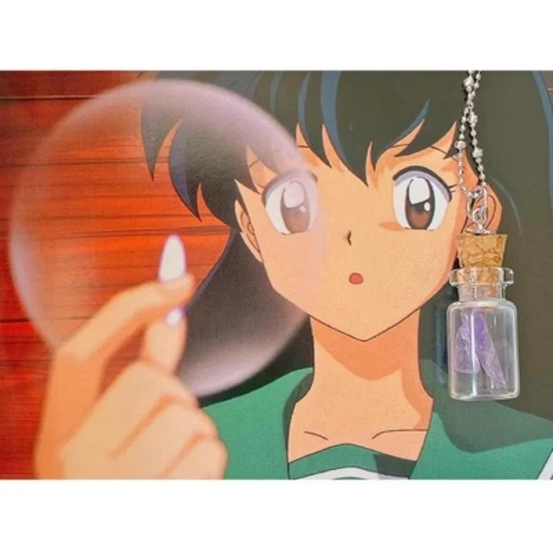 

Kagome Higurashi The Same Crystal Glass Necklace As A Character in The 2D Peripherals of Anime Cool Cosplay Costumes DIY Props