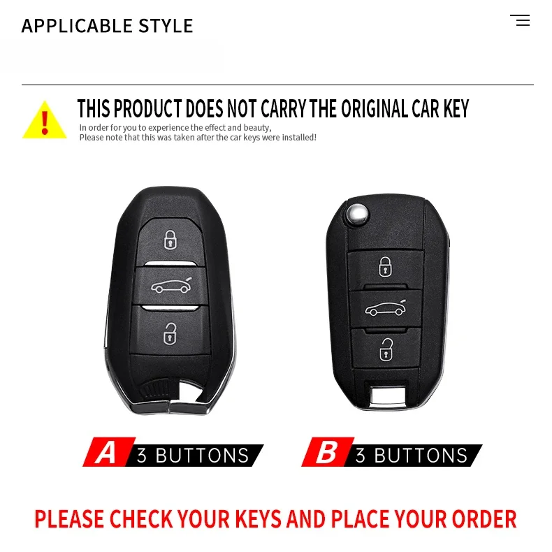Metal Car Key Cover Fob Case Shell for Citroen C5 C3 C4 C8 Berlingo for Peugeot Partner Rifter 208 308 508 407 2008 3008 Expert