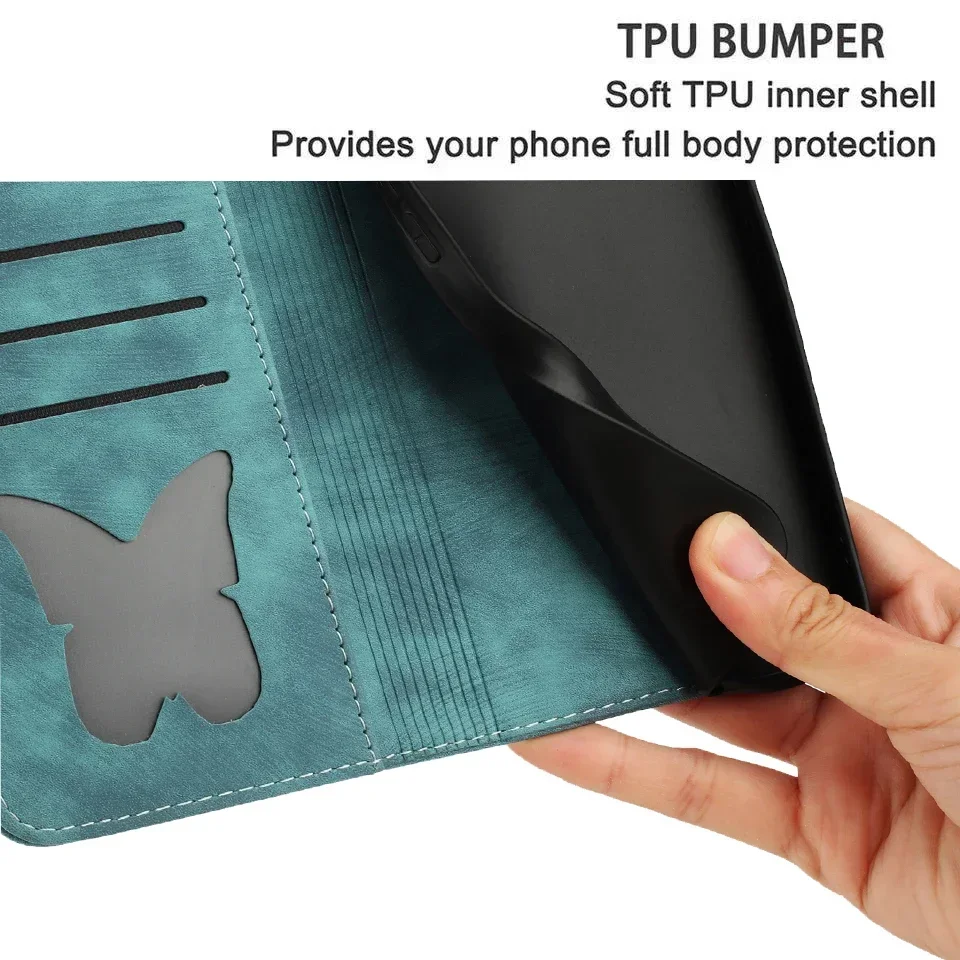 3D Cat Wallet Flip Case for Coque iPhone 17 15 14 13 12 11 16 Pro Max X XR 7 8 Plus SE 16E Cases Leather Phone Back Cover Women