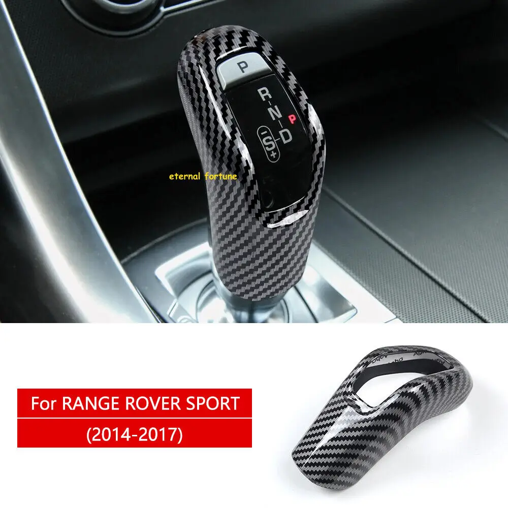 

Carbon Fiber Car Gear Shift Knob Trim Cover For Land Range Rover Sport 2014-2017 decal sticker