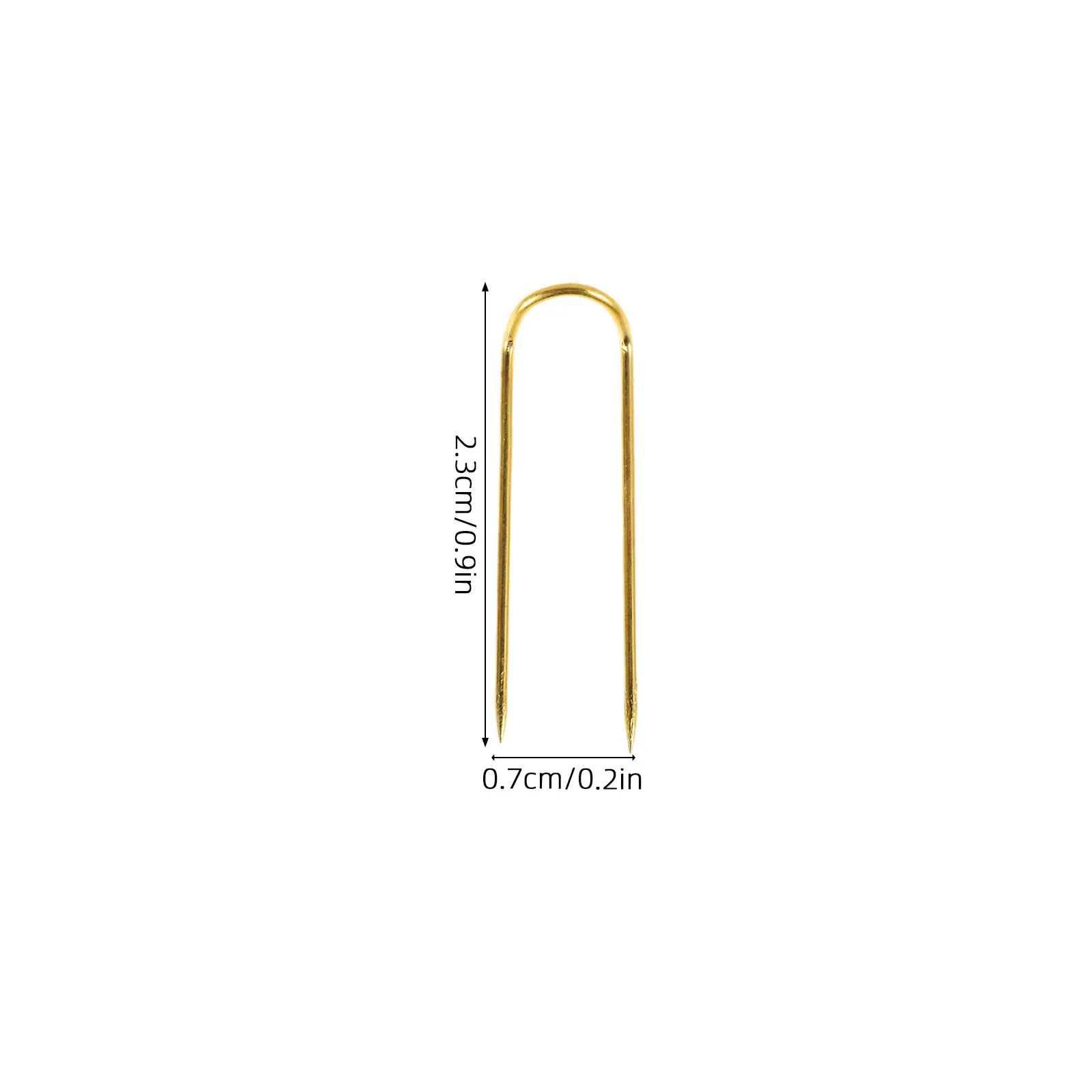 100Pcs Gold Quilting Needles U Shaped Curved Pins Double Pin Fixation Heavy Duty Sewing Kit Hand Sewing Cross Stitch Supplies view 5