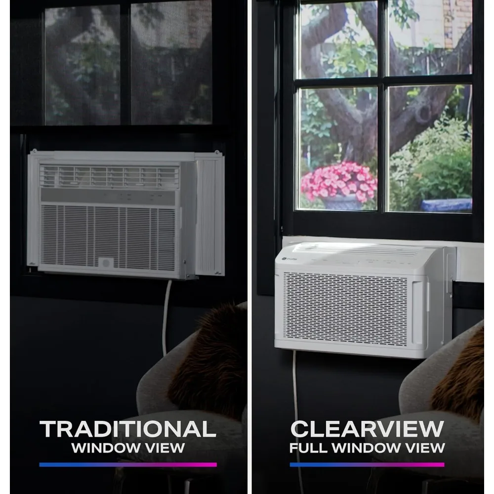 Profile ClearView Window Air Conditioner 8,300 BTU, WiFi Enabled, Ultra Quiet for Medium Rooms, Full Window View, Customized image 5