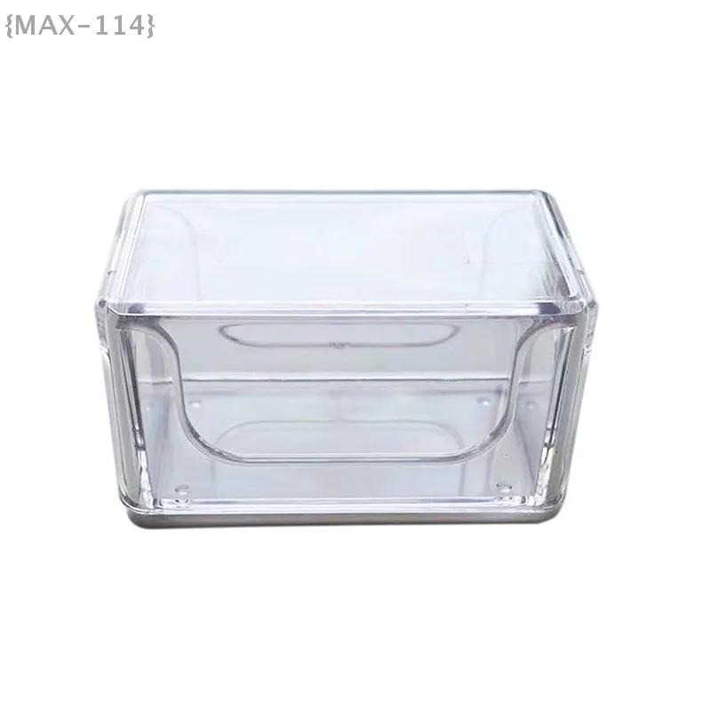 Kotak Kapur Biliar Akrilik, Tempat Kapur 1/2 dengan Tutup, Penyimpanan Anti Lembab untuk Menjaga Kebersihan Tangan, Aksesori Meja Biliar