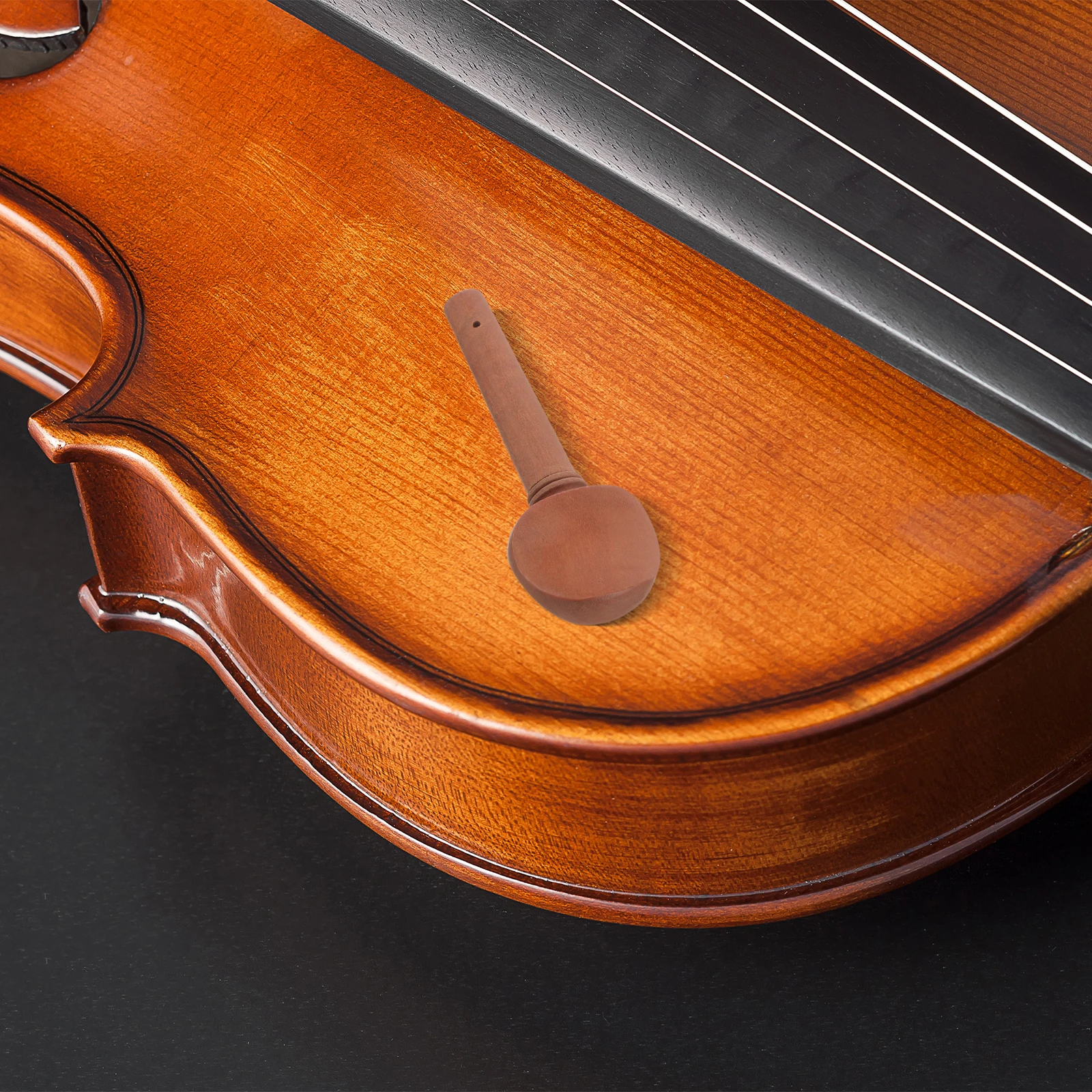 

4pcs Tuning Pegs 3/4-4/4 Size Wooden Replacement Pegs For Violin String Adjustment Easy Installation Integrated Design