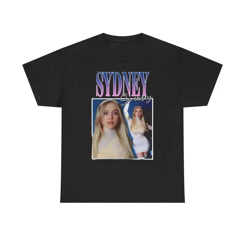 Sydney Sweeney Retro Graphic TShirt Comfy Cotton Tee Brand NEW