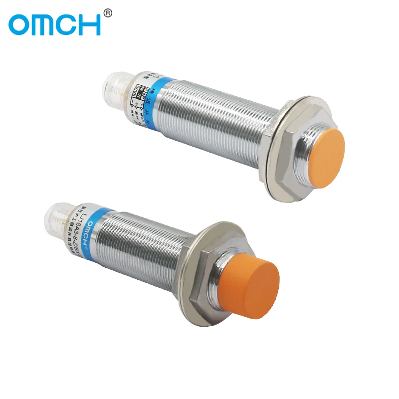 OMCH Plug-in M18 Inductive Proximity Sensor Switch 5-8mm Detection Distance Suitable for M12 Connectors NPN PNP