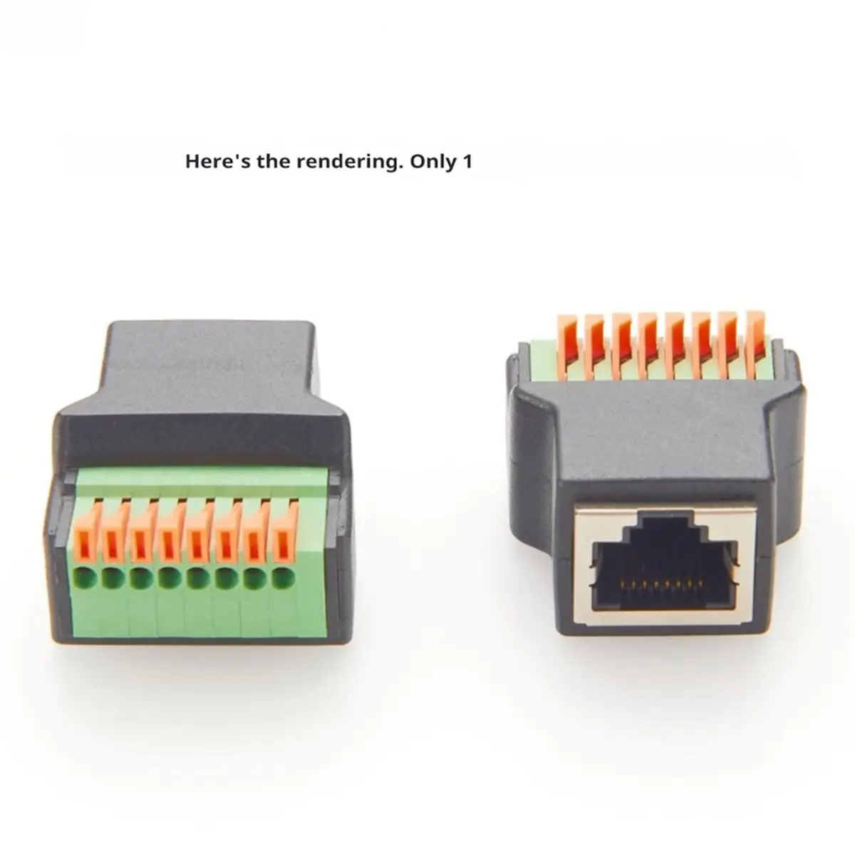 NEW FACTORY~RJ45 Female Breakout Board Solderless RJ45 Ethernet to 8 Pin Quick Wiring RJ45 8P8C Spring Press Terminal Crimp Exte
