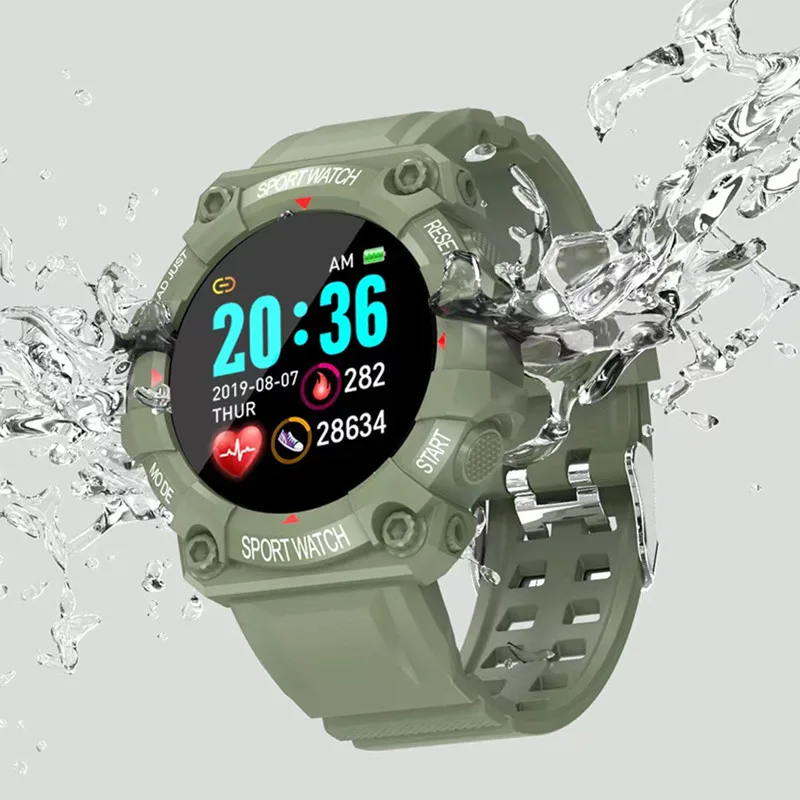 Fd 68s smart horloges mannen vrouwen bluetooth smartwatch touch smart armband fitness armband verbonden horloges voor ios android