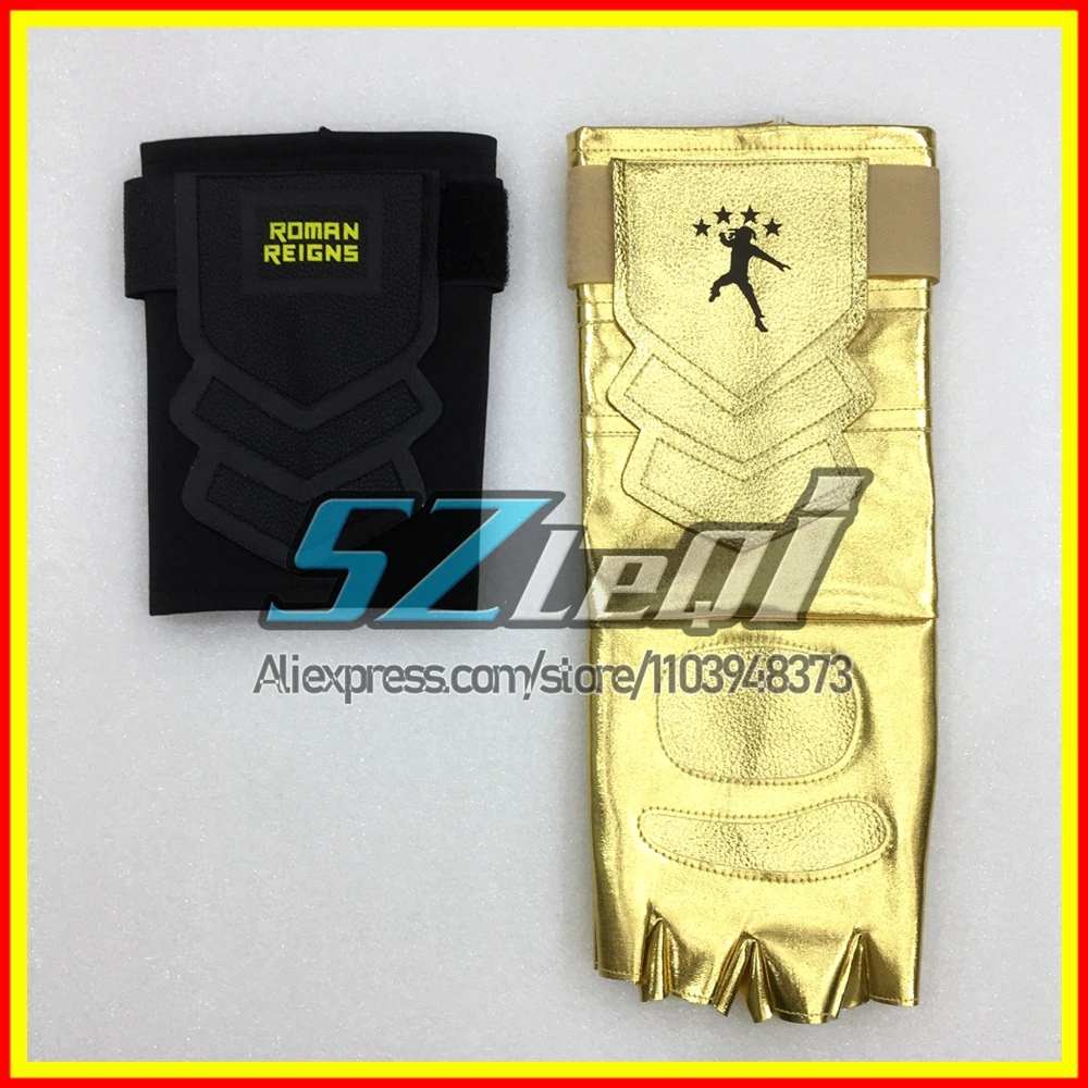 

Premium Golden Motorcycle Gloves Set For Roman Reigns With Sponge Boxing Gloves Weight Lifting Wrestling Outdoor Sports Gauntlet