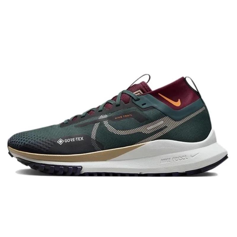 Nike React Pegasus Trail 4 Gore-Tex Deep Jungle Night Maroon Outdoor Jogging Sports Shoe Sneakers Women Men Running Shoes