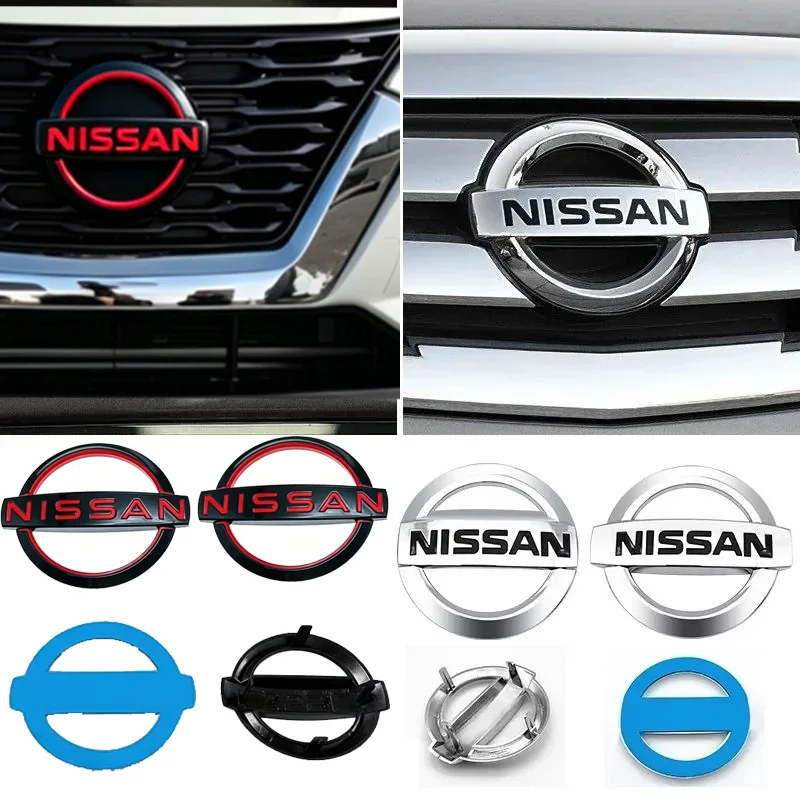 Autocollant de calandre avant et de coffre arrière ABS pour Nissan Qashqai J11 X-Trail Kicks Navara Juke Sylphy Altima Elgrand Leaf Micra