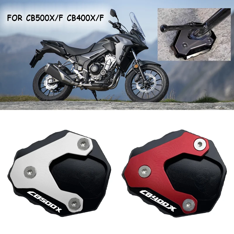 

Motorcycle Side Stand Pad Plate Kickstand Enlarger Support Extension For Honda CB500X CB400X CB500 X CB400 X 2013-2023