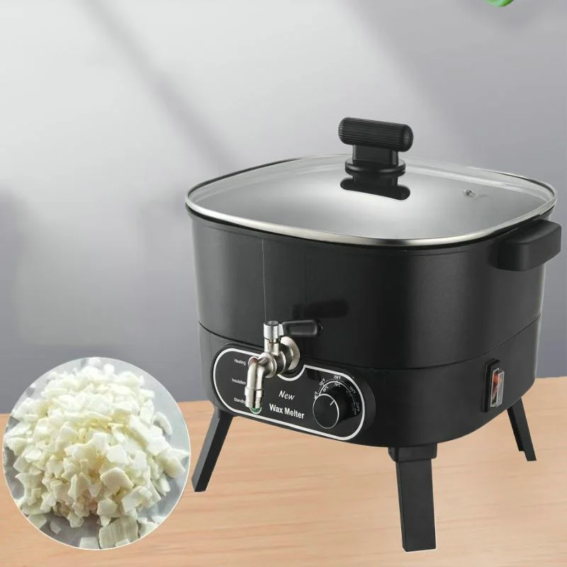 6L Stainless Steel Electric Wax Melter 220V Household DIY Wax Heating Device Suitable for Candle Making Handmade