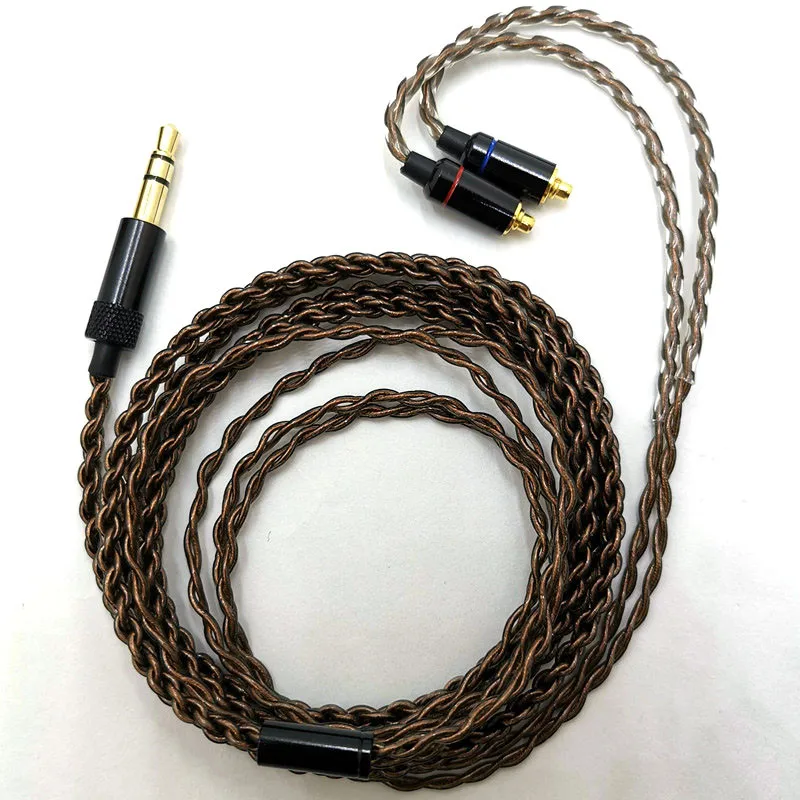 RY-C09 mmcx สายทองแดงเดี่ยวคริสตัล super soft wire ซ่อมอัพเกรดปลั๊กโลหะ ie800 ลวด DIY สายหูฟัง