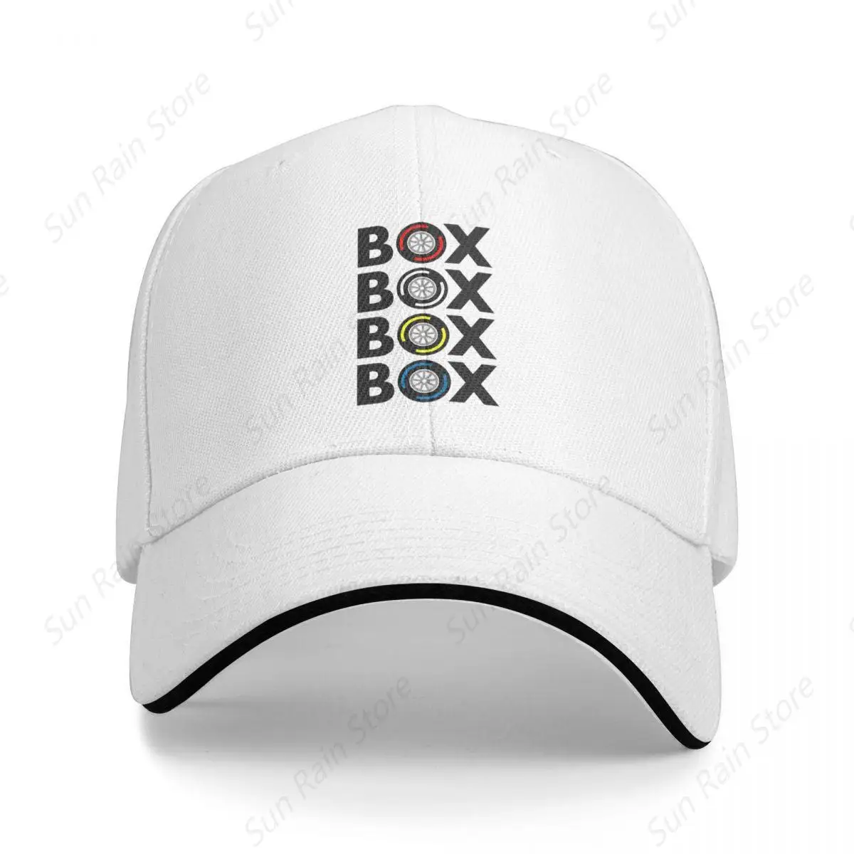 Box Box Box Box F1 Tyres Compound Design Cap Fashion Casual Baseball Caps Adjustable Hat Hip Hop Summer Unisex Baseball Hats