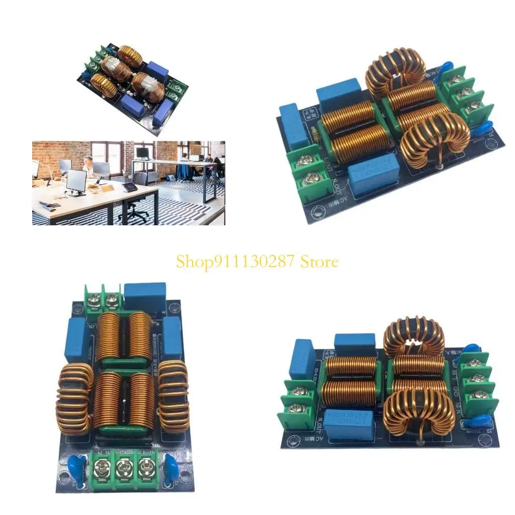 

J1HC AC 110V 220V Фильтр FCC Interference 4A 10A 20A 3-ступенчатое силовое фильтр