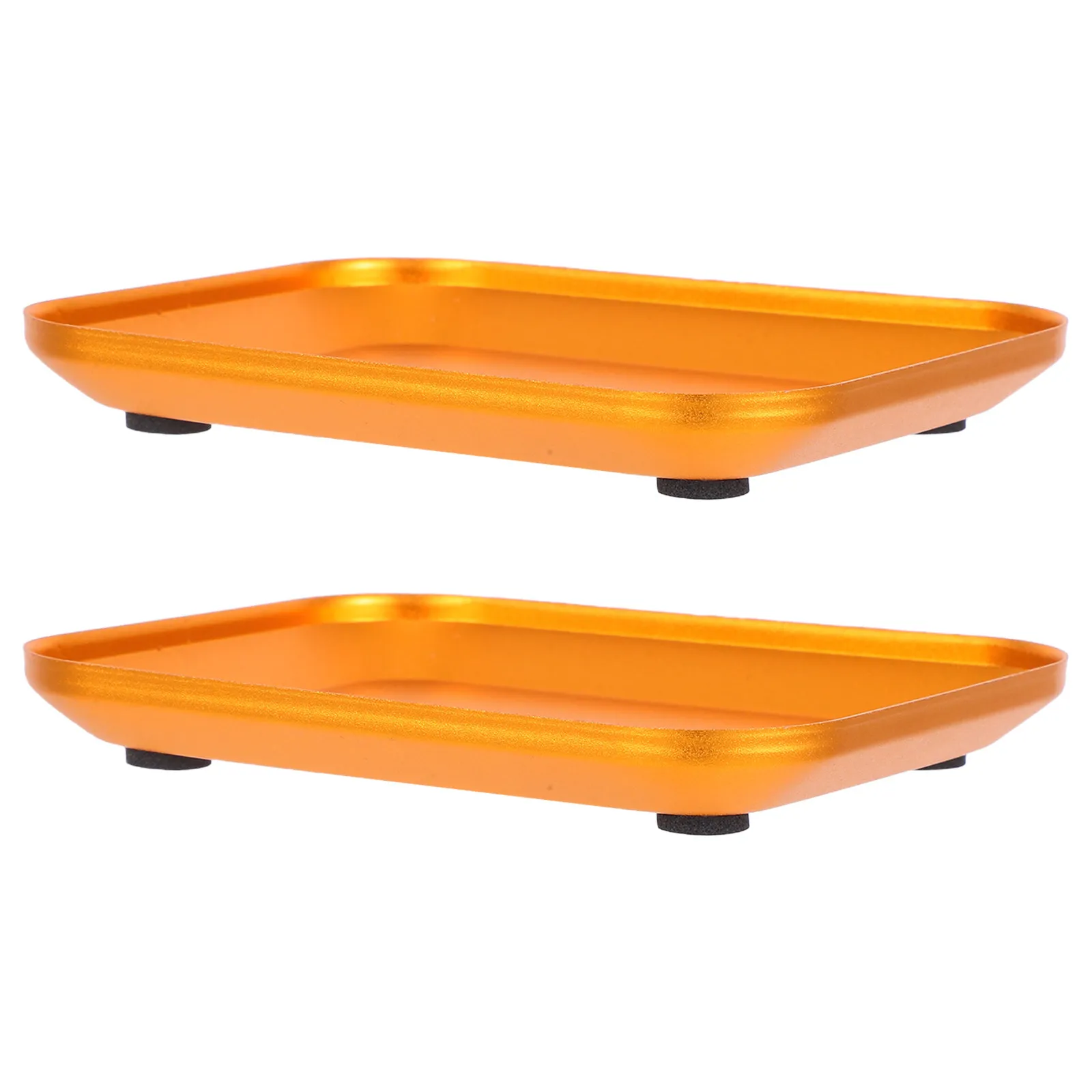 2Pcs Parts Organizer Tray Aluminum Alloy Screw Tray for Repair Workshop Storage Small Parts Holder Socket Holders