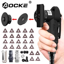 AOCKE Pneumatic Chamfering Gun Chamfering Tool Air Mini Grinder Deburring Beveling Trimming Machine For Metal Repair 30000RPM
