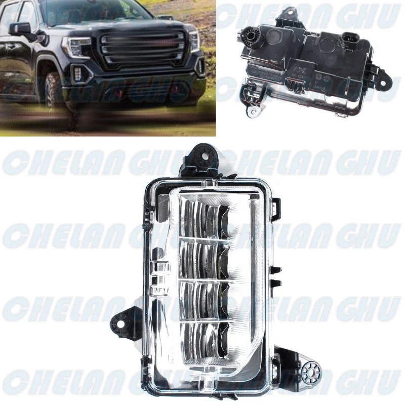 

For GMC Sierra 2019 2020 2021 Car accessories Right Side Front Bumper LED Fog Lights Lamp 84513247