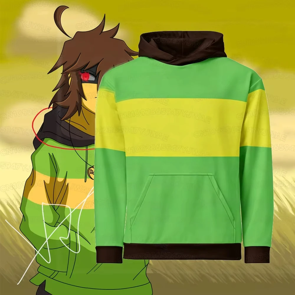Winter Damen Herren Game Deltarune Cosplay Hoodie Unisex Streetwear Langarm Freizeit Kapuzenpullover 3D-Druck Pullover – Detail 8