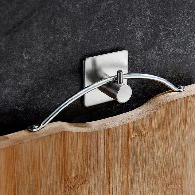 Bathroom Accessories Wall Hooks Stainless Steel Sticker Adhesive Clothes Coat Hat Hanger Bathroom Rustproof Towel Hook