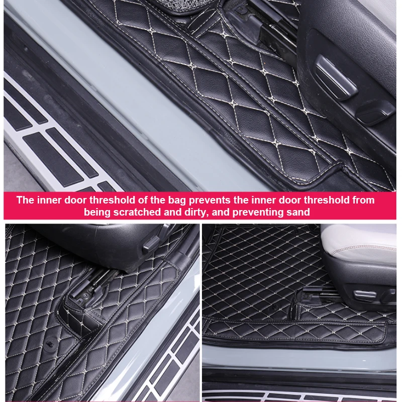 3D Full Surround Car Floor Mat Liner Foot Pad PU Leather For FAW Bestune B70 2021-2025 Waterproof Carpet Cover Auto Accessories