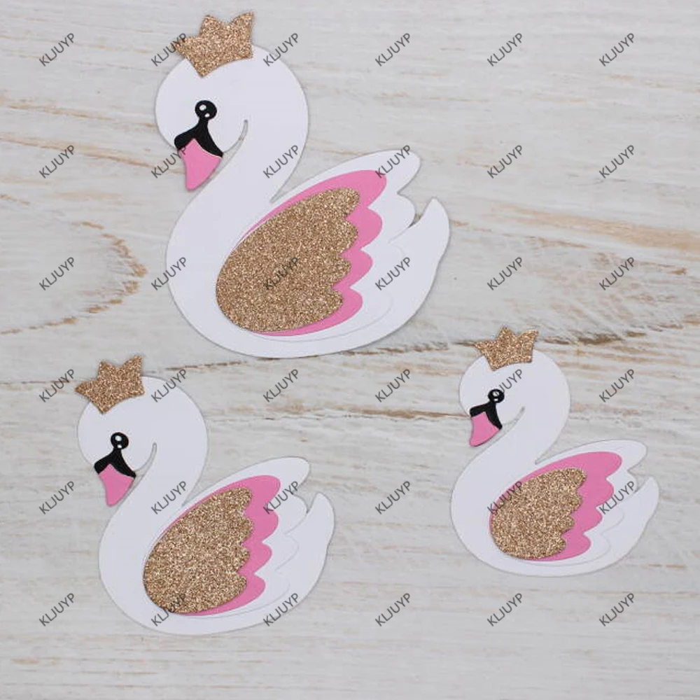 KLJUYP Swan Trio Metal Cutting Dies Stencils for DIY Scrapbooking/album Decorative Embossing DIY Paper Cards