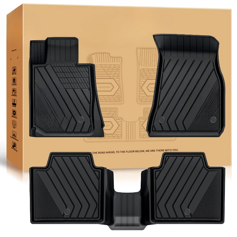 Floor Mats For BMW 3 Series 2019 2020 2021 2022 2023  2024 330i/330i GT/M340i All Weather TPE Liners United States