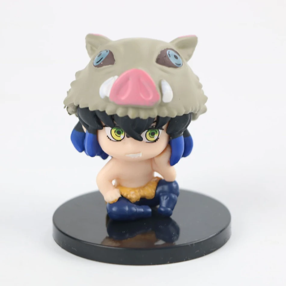 4-5pcs/set Anime Demon Slayer Kimetsu No Yaiba Figure Q Posket Kamado Tanjirou Kamado Nezuko Agatsuma Figure Toys 4-5cm