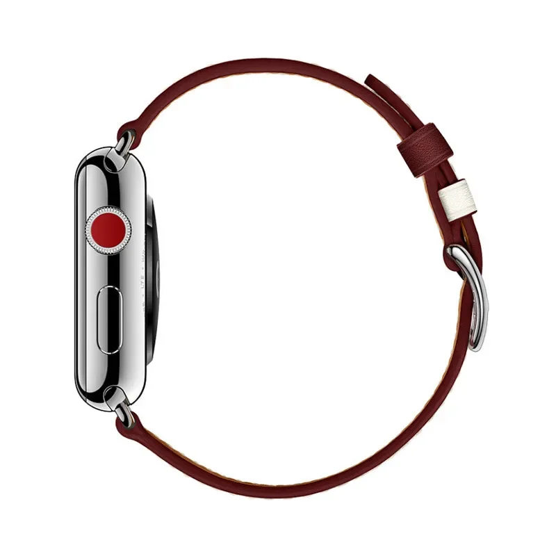 Cinturino in pelle per Apple Watch Ultra3/2 49mm 11 10 9 8 7 46mm 45mm 41mm 42mm Traspirante impermeabile per iWatch 6 5 4 SE3 44mm 40mm