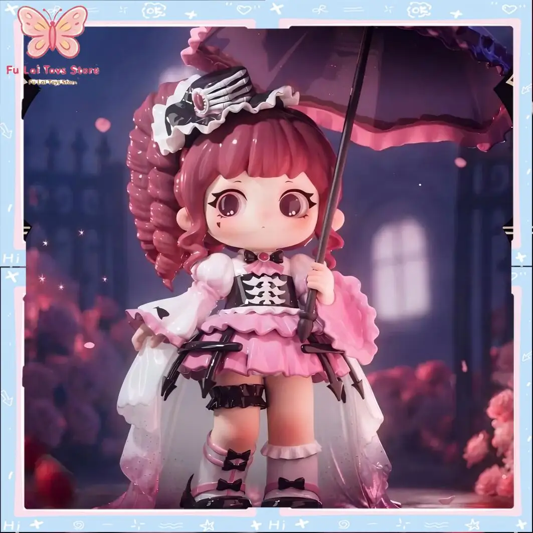 

Original HERE ZIYULI Dark Night Poem Series Blind Box Figure Desk Ornament Display Collectible Novelty Toy Pin Set Girls Gift