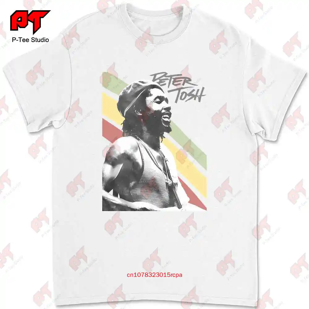 Peter Tosh Rasta Stripes White S Music T Shirt AG4G