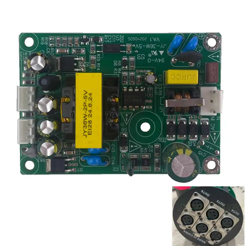 

Основная материнская плата для 6-портового беспроводного контроллера — запасная часть игровой и консоли