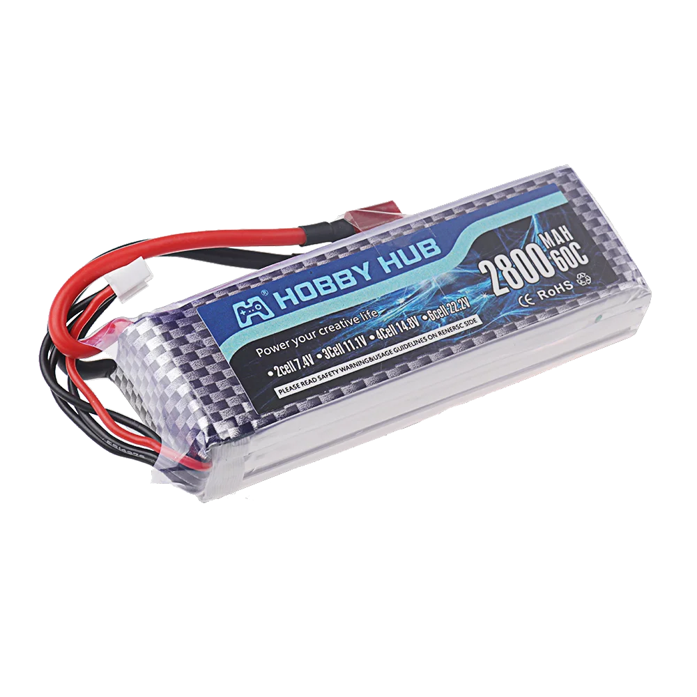 2szt 11.1V 2800mAh 3s 60C LiPo Akumulator do helikoptera RC Samolot Quadcopter Samochody Samolot z wtyczką T/JST/XT30/XT60 Akumulator 3S