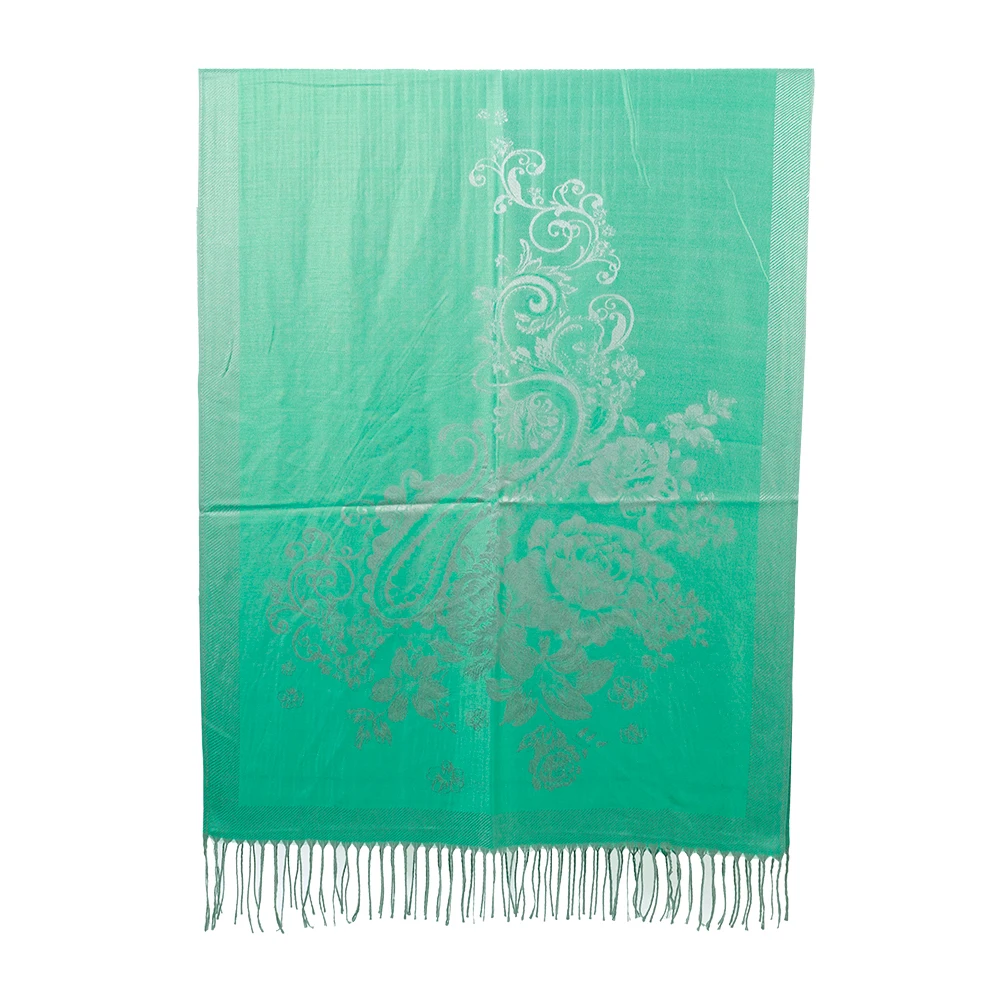 Scarf Silk Wrapping Shawl Designer Mujer Jacquard Kashmir Pashmina Foulard Femme Paisley Stole Tassel