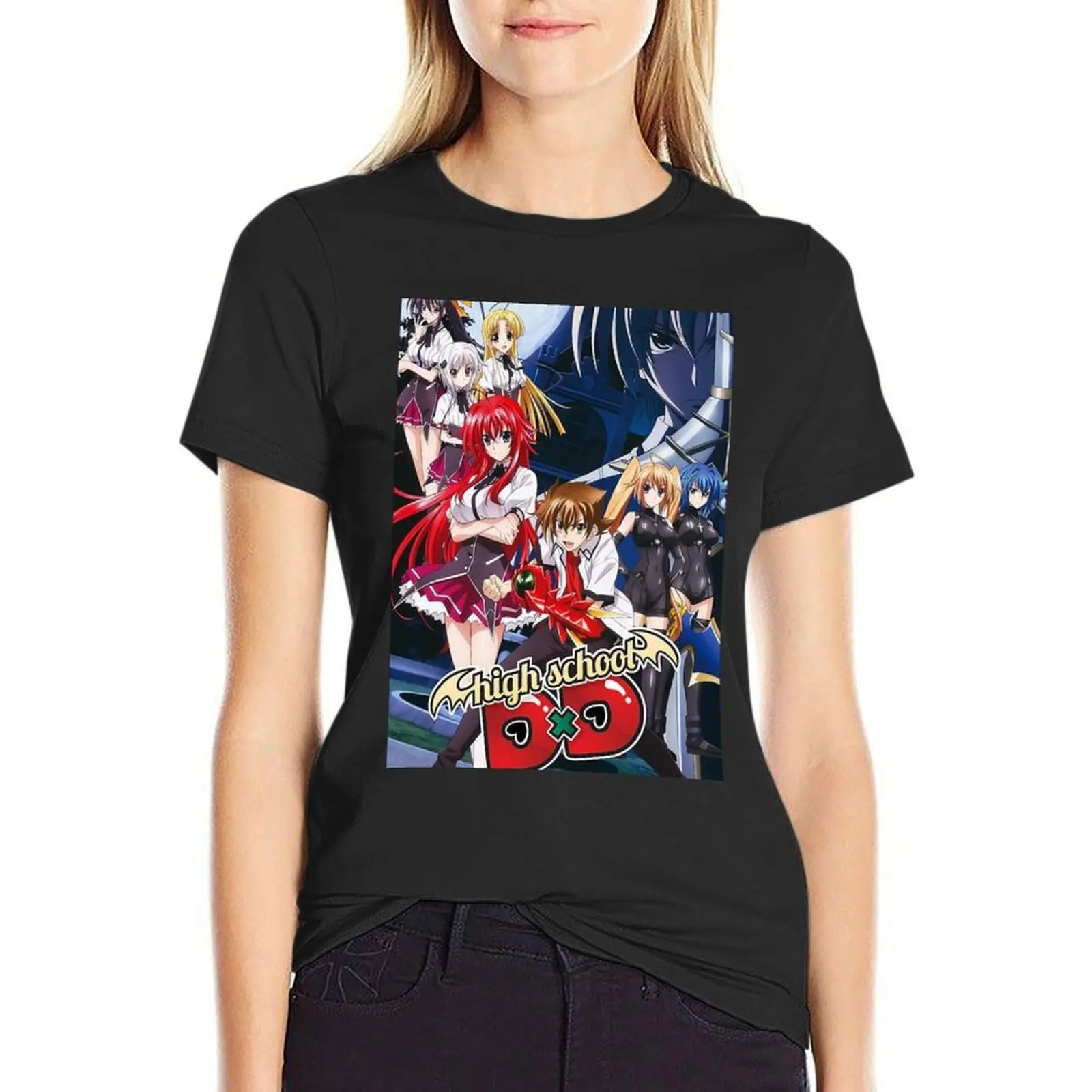 

characters from highschool dxd T-Shirt sublime plus size tops animal prinfor clothes for Women