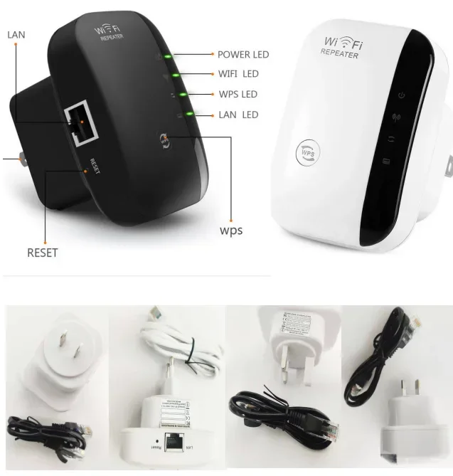 WiFi wireless signal amplifier repeater 300m wireless routing network extender enhanced small steamed bun