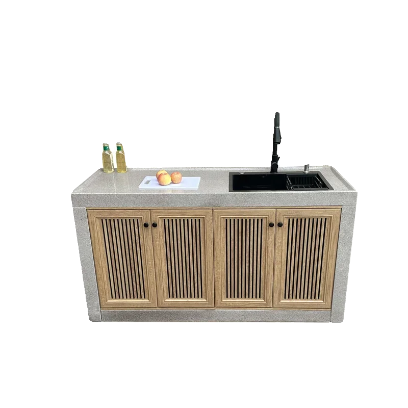 

ZQ Marble Console Outdoor Kitchen Workbench Villa Courtyard Sink Basin Garden Pool Stone Vegetable Pool