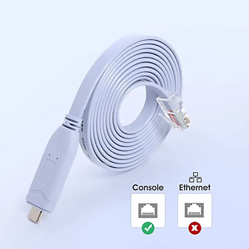 USB-C Cisco Console Cable USB Type C to RJ45 Serial Adapter Essential Accessory of Cisco TP-Link Routers/Switches for Laptops