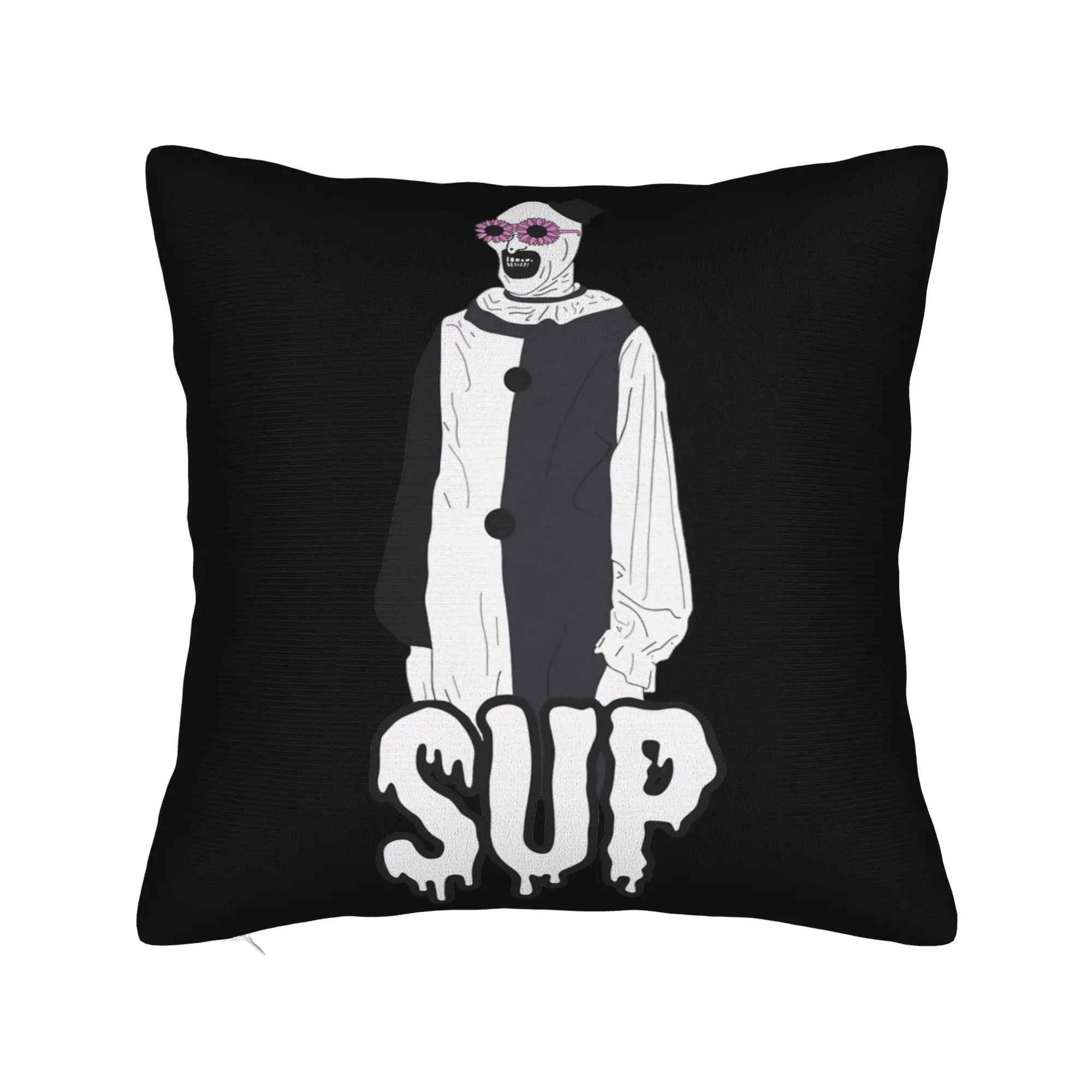 Terrifier Art The Clown Pillowcase Soft Polyester Cushion Cover Decor Horror Halloween Film Pillow Case Cover Seat Dropshipping