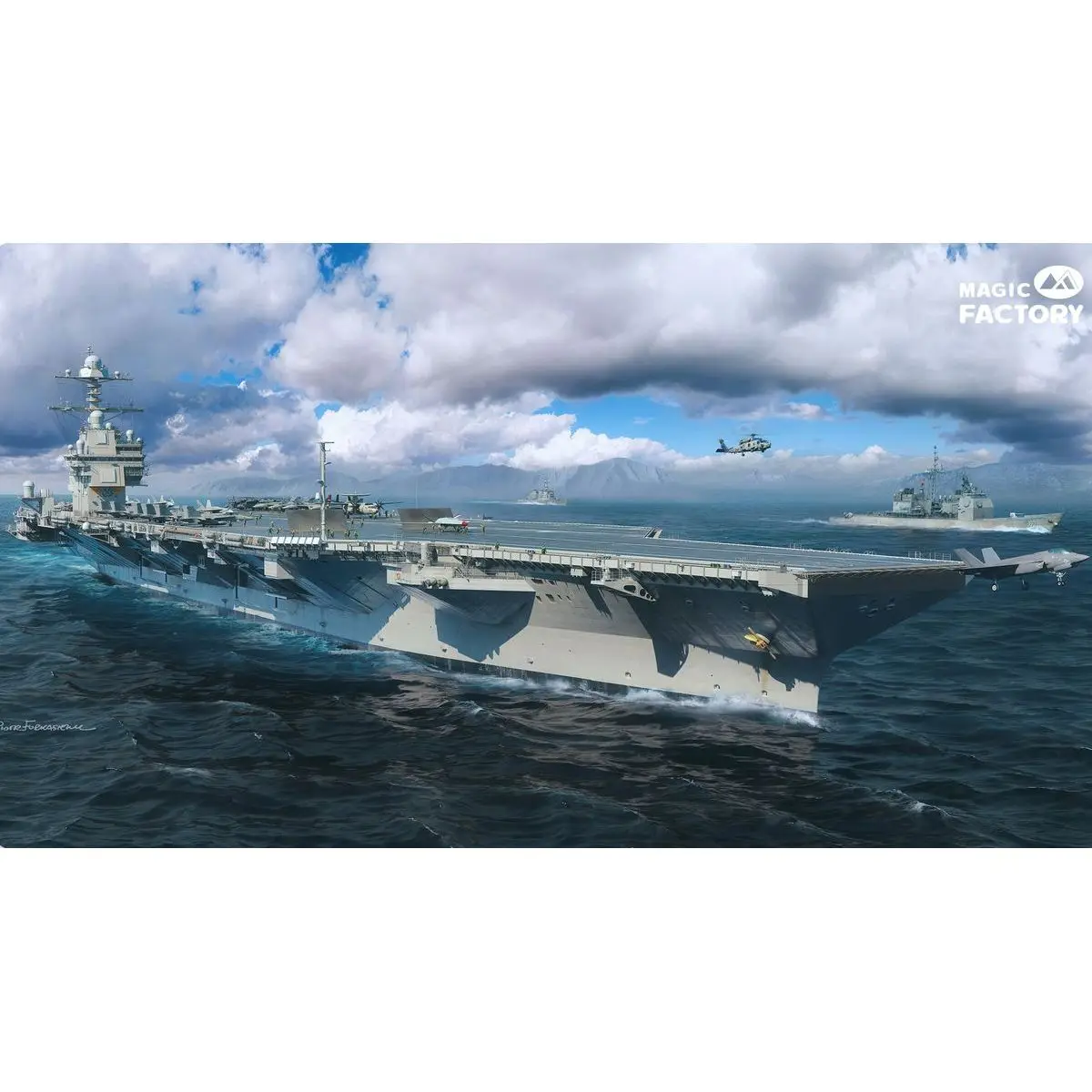 

MAGIC FACTORY 6501 1/700 США CVN-78 Gerald R.Ford — комплект масштабной модели