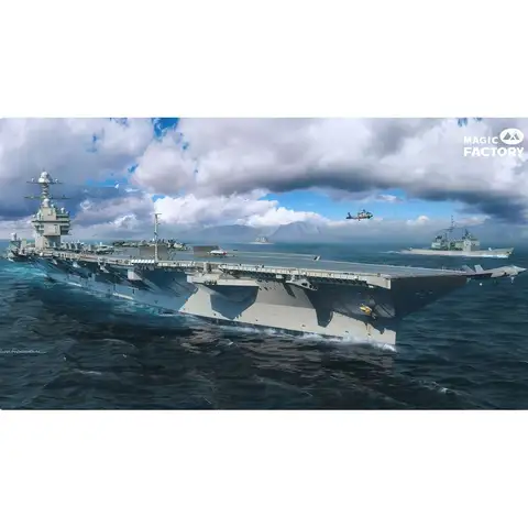 MAGIC FACTORY 6501 1/700 U.S. CVN-78 Gerald R.Ford - Scale Model Kit
