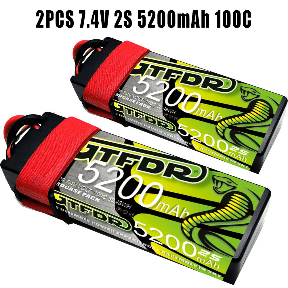 GTFDR 3S 7.4V LIPO BATTERIA 5200MAH 7200MAH 6200MAH 8400MAH 100C per RC Auto 1/10 1/8 Buggy Truggy RC Auto Barca Camion UAV RACING