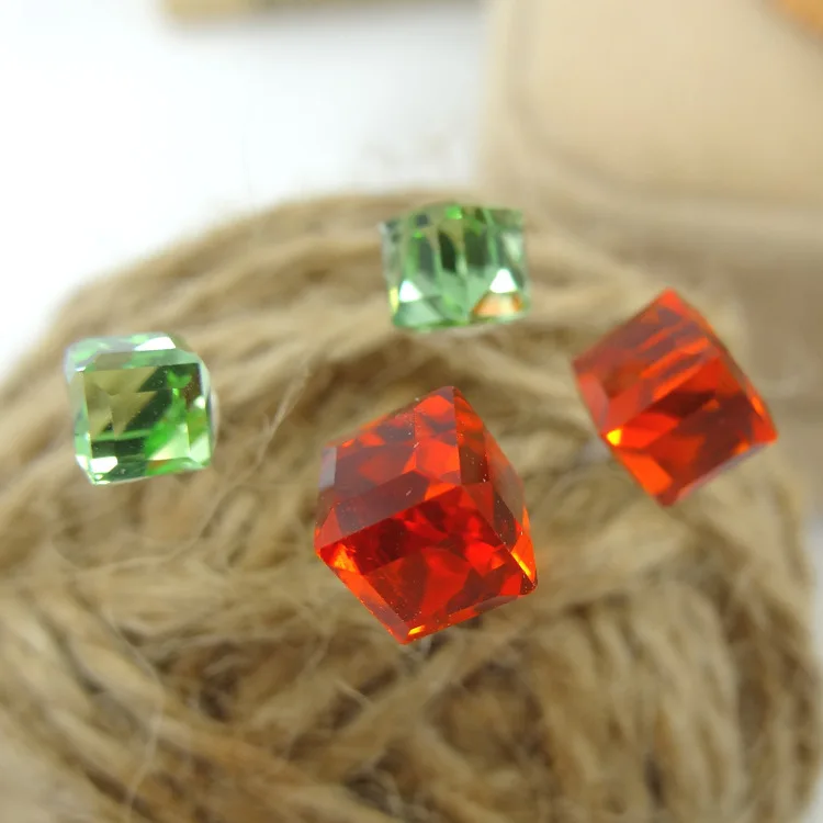 VIVILADY 24 par/lote pendientes de cristal de moda para mujer claro rojo azul negro verde CZ cubo joyería de piedra regalo precio al por mayor