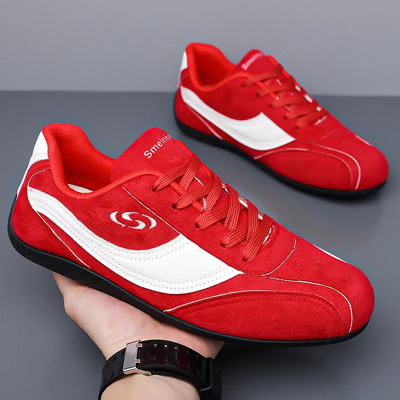

Walk Man Shoes 2026 Winter New Fashion Anti Slip Mens Sports Shoe Outsole Mixed Colour Outdoor Sneakers Pu Leather Footwear Male