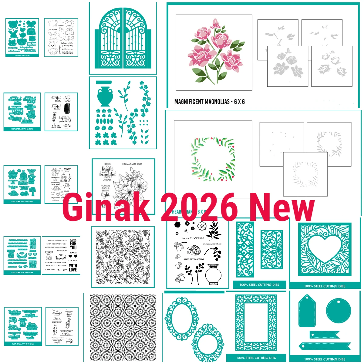 

Cheerful Greetings Tag Sentiments New Metal Cutting Dies Stamps Stencil for 2026 Scrapbook Diary Decoration Embossing Template