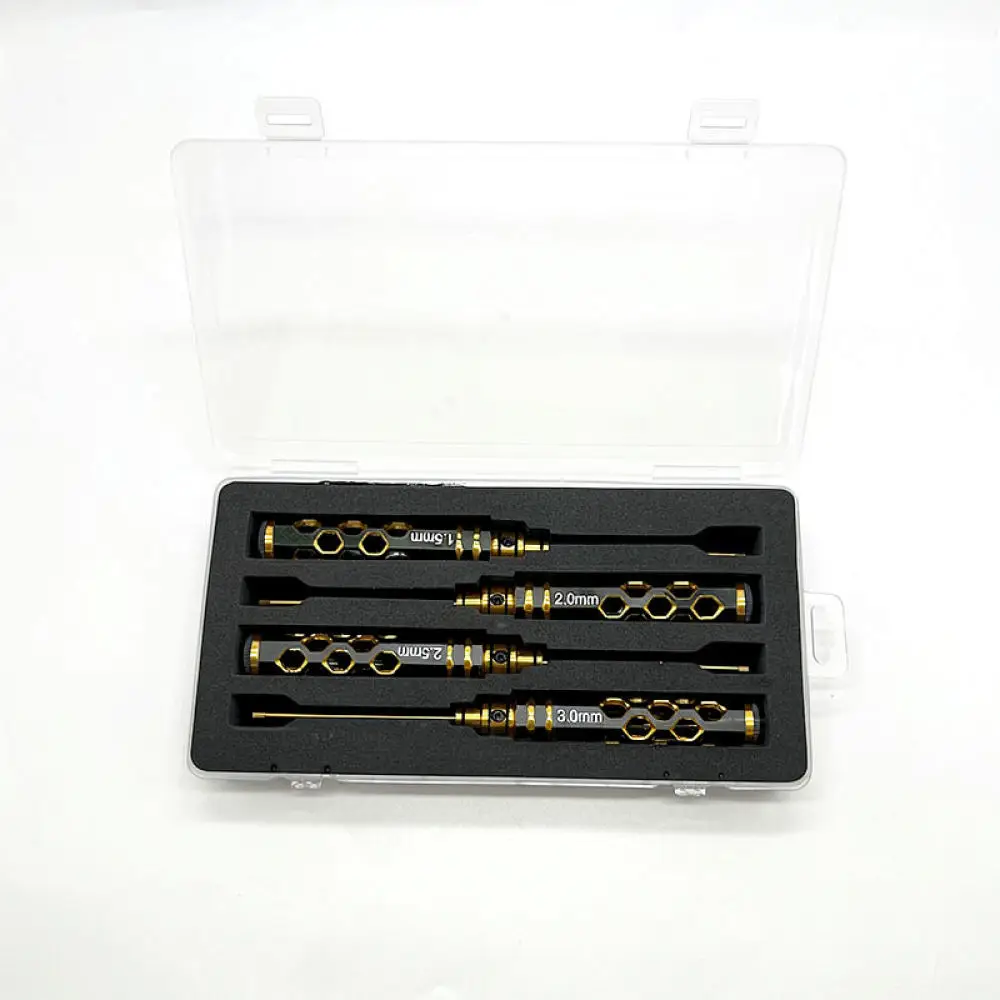 Titanium Coated HSS Hex Screwdriver Tool Kit For LanNuosi RC Models Hobby Repairing Precision Hand Tool Set Durable