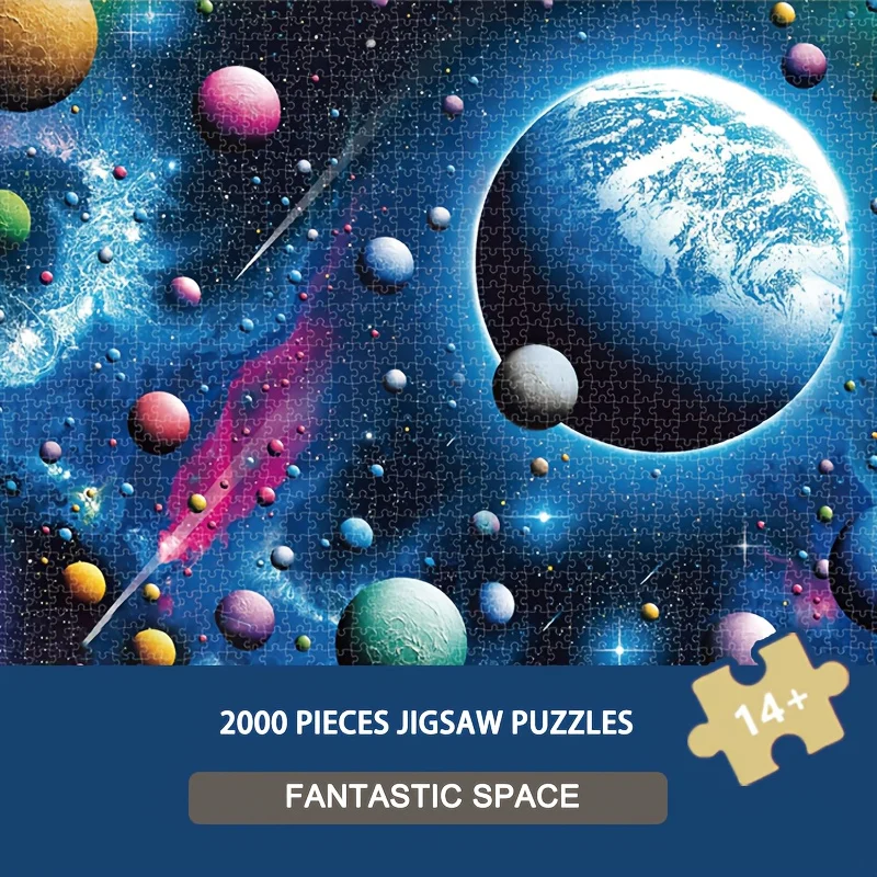2000pcs CHALLENGE PUZZLE 70x100cm Fantastic Space Puzzle Galaxy Constellation Art for Adult Collectors  Home Decor  Gift